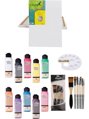 Glance Artdeco 140 ml Akrilik Boya Başlangıç Seti