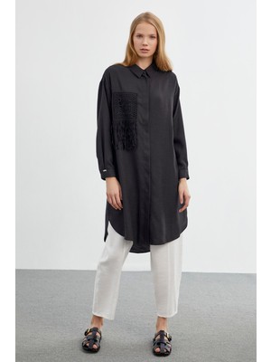 Zühre Gömlek Yaka Uzun Tunik