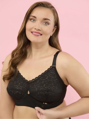 Yeni İnci 2 Beden Küçültücü ve Toparlayıcı Balensiz (Telsiz) Kutulu Dantelli Sütyen Cup'sız 1350