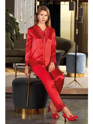 Nurteks 2'li Saten Pijama Takımı 5696