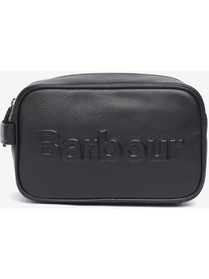 Barbour Debossed Logo Leather El Çantası BK11 Black