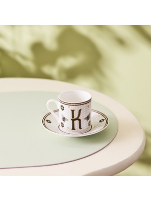 Karaca K Harfli Kahve Fincanı 80 ml