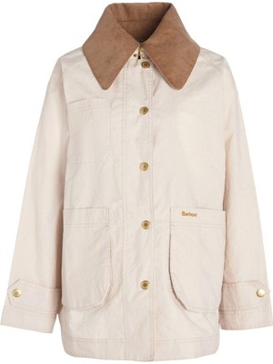 Barbour Hutton Oversized Showerproof Ceket ST51 Oatmeal