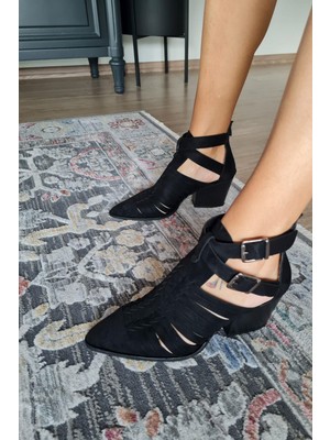 Topukla 019 1007 Topukla Kadın Süet Yazlık Bot