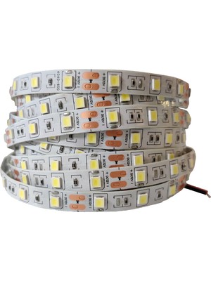 Amber LED 15 Metre Günışığı Renk 3000K 12V 3 Dirençli Double PCB Yüksek Lümen Şerit LED Metrede 60 Ledli