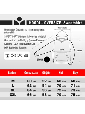 Crea Eymer Wear Filistin Özgür Tasarım Baskılı Oversize Hoodie Sweatshirt Siyah