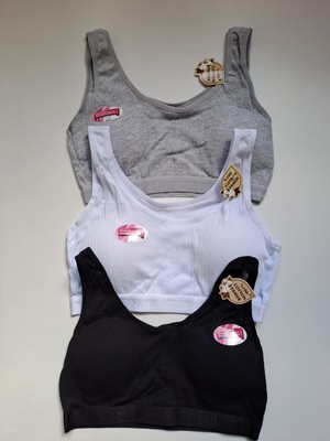 Nariya Kadın Büyük Beden Sütyen %100 Pamuklu  3'lü 3 Adet Pamuklu Penye Toparlayıcı Içi Pedli Yarım Atlet Iç Çamaşır