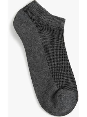 Koton Basic 5'li Patik Çorap Seti Çok Renkli