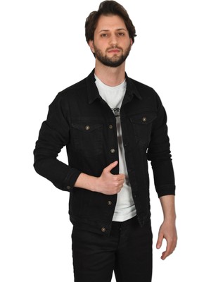 Deepsea Likralı Slim Fit Kot Mont Jean Ceket 2304001