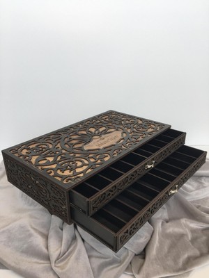 Hediye Kutusu Tesbih Kutusu Kişiye Özel Ahşap Kutu Tesbih Koleksiyon Kutusu Hediye Kutusu 20 Tesbihlik