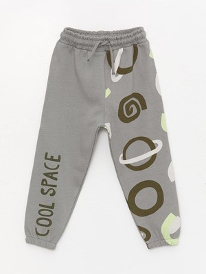 LC Waikiki Baby Beli Lastikli Baskılı Erkek Bebek Jogger Eşofman Alt