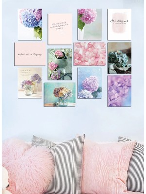 Trend Poster Modern Özgün Tasarım Çerçeve Görünümlü 12 Parça Mdf Tablo