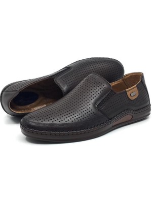 Catelli %100 Içi Dışı Deri Ortopedik Erkek Yazlık Rahat Günlük Hafif Topuk Masajlı Çarık Ayakkabı 40-45