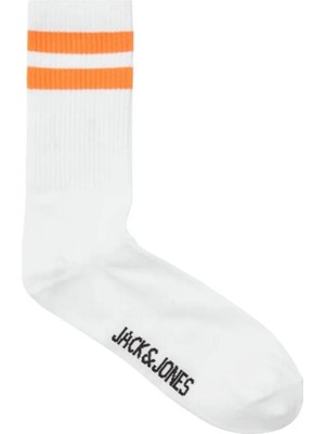 Jack & Jones 12251468 Jaceli Stripes Tennis Socks 3 Pack Beyaz