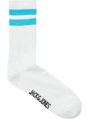 Jack & Jones 12251468 Jaceli Stripes Tennis Socks 3 Pack Beyaz