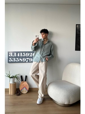 Flaw Chill Cozy Relax Fit Açık Yeşil Gömlek