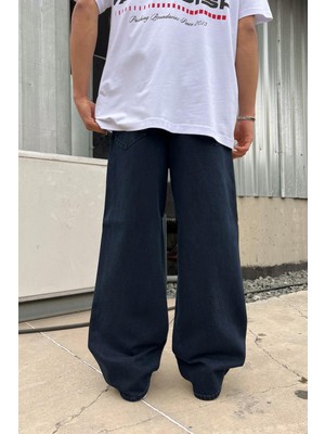 Flaw Basic Lacivert Baggy Jean