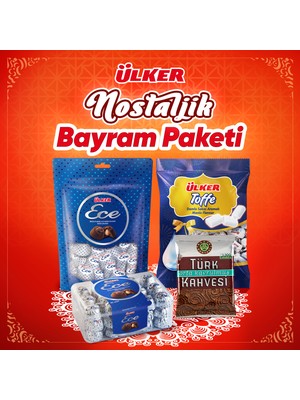 Ülker Nostaljik Bayram Paketi 1255 g – Sütlü & Fındıklı Çikolata, Damla Sakızlı Toffee ve Türk Kahvesi Lezzetleri
