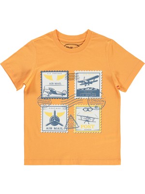 Civil Boys Erkek Çocuk T-Shirt 10-13 Yaş Turuncu
