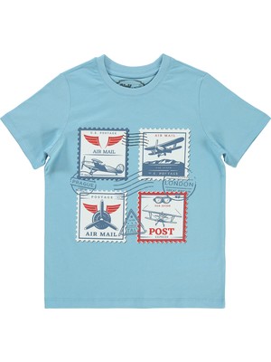 Civil Boys Erkek Çocuk T-Shirt 10-13 Yaş Mavi