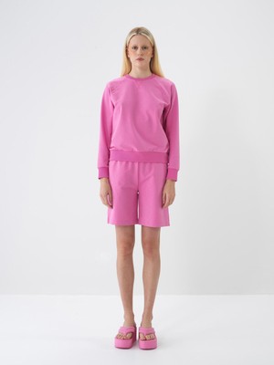 Xint Kadın Pembe Regular Fit Pamuklu Şort