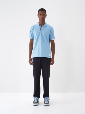 Xint Erkek Lacivert Keten Karışımlı Regular Fit Jogger