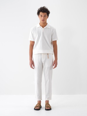 Xint Erkek Ekru Regular Fit  Jogger Pantolon