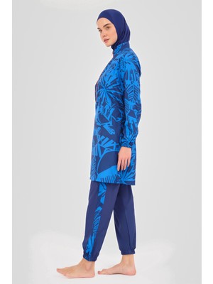 Alfasa Neon Biye Detaylı Spor Tesettür Mayo