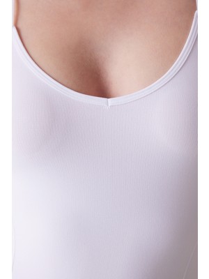 Seamless Beyaz Bodysuit