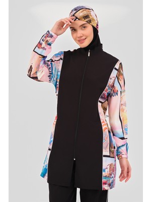 Alfasa Pusula Desenli Tesettür Mayo