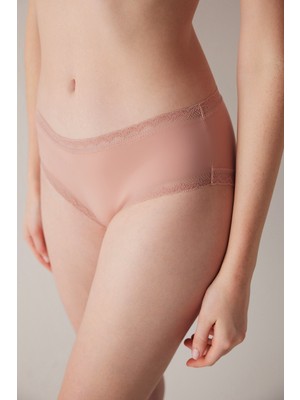 Penti Easy Micro Lace Dantel Bej Hipster Külot
