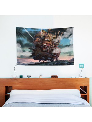 The Lucid Lab Howl's Moving Castle Duvar Örtüsü - 100 cm x 135 cm