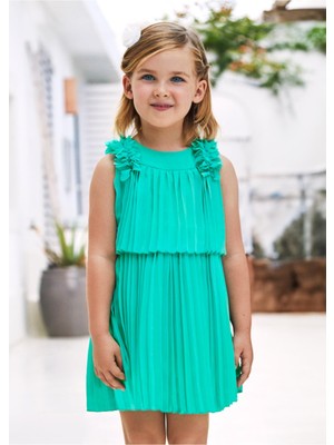 Mayoral Piliseli Kız Çocuk Şifon Elbise