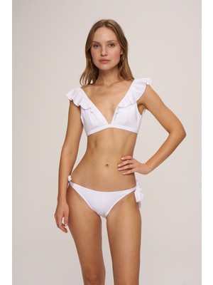 Pierre Cardin HR23BU005 Derek Volanlı Üçgen Bikini Üst