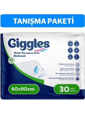 Giggles 60X90 Yatak Koruyucu Örtü 30 Adet