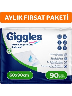 Giggles 60X90 Yatak Koruyucu Örtü 90 Adet