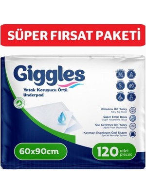 Giggles 60X90 Yatak Koruyucu Örtü 120 Adet
