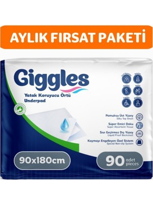 Giggles 90X180 Yatak Koruyucu Örtü 90 Adet
