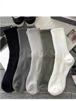 Sockshion Unisex 5'li Pamuklu Tenis Çorap - Ekstra Rahat ve Esnek 5 Farklı Renk