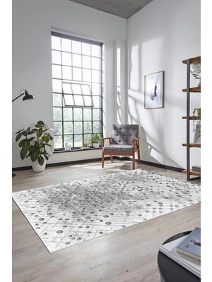 Evdeya Dijital Baskı Kaymaz Yıkanabilir Sade 3D Yolluk Mutfak Koridor Salon Halısı, Sade-48-Gri,