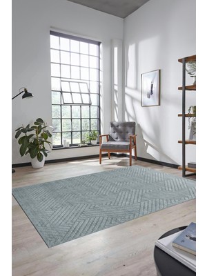 Evdeya Dijital Baskı Kaymaz Yıkanabilir Sade Desen Yolluk Mutfak Koridor Salon Halısı, Sade-47-Gri,