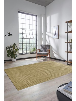 Evdeya Dijital Baskı Kaymaz Yıkanabilir Sade Desen Yolluk Mutfak Koridor Salon Halısı, Sade-47-Kahve,