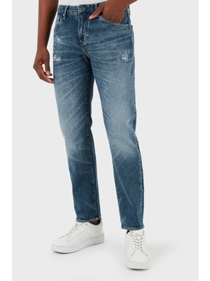 Armani Exchange J13 Yırtık Detaylı Slim Fit Jeans Erkek Kot Pantolon 3DZJ13 Z1Y9Z 1500