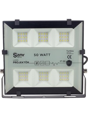 Zmr 50 Watt 6500K 220 Volt IP66 Beyaz LED Projektör