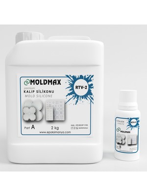 Epoksimax Rtv-2 Kalıp Silikonu 30 Shore Premıum Ekstra Parlak 2 kg