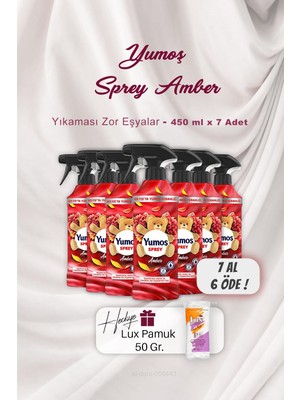 Yumoş 7 Al 6 Öde Yumoş Sprey Amber 450 Ml, Pamuk Hediyeli