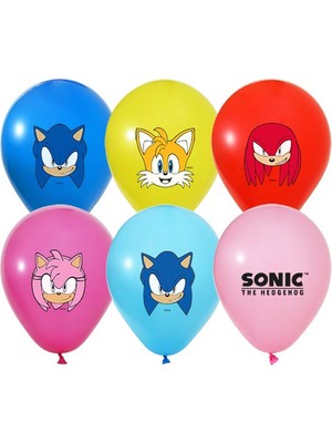 Kidspartim Sonic Temalı Baskılı Balon 10 Adet