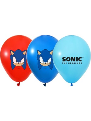 Kidspartim Sonic Temalı Baskılı Balon 10 Adet