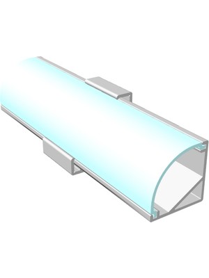 Ledesis Mutfak Dolabı ve Tezgah Üstü Bombe Difüzörlü  Köşe Bar LED 12V