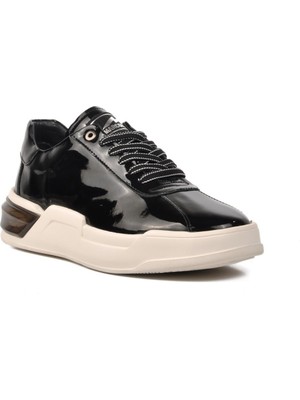 Marcomen 152-19197 Siyah Rugan-Beyaz  Deri Erkek Sneaker